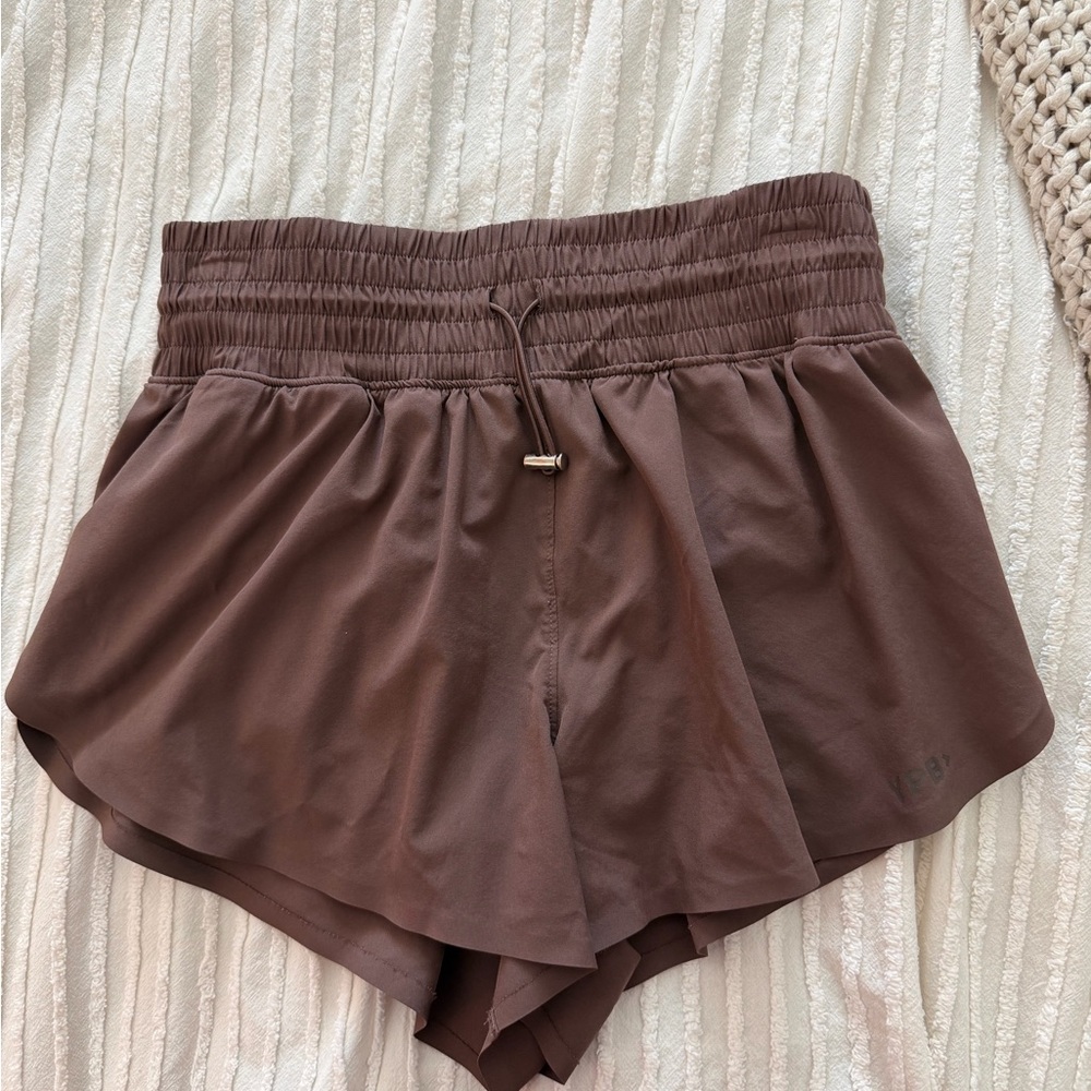 YPB Abercrombie Women's Brown Active Shorts Size S